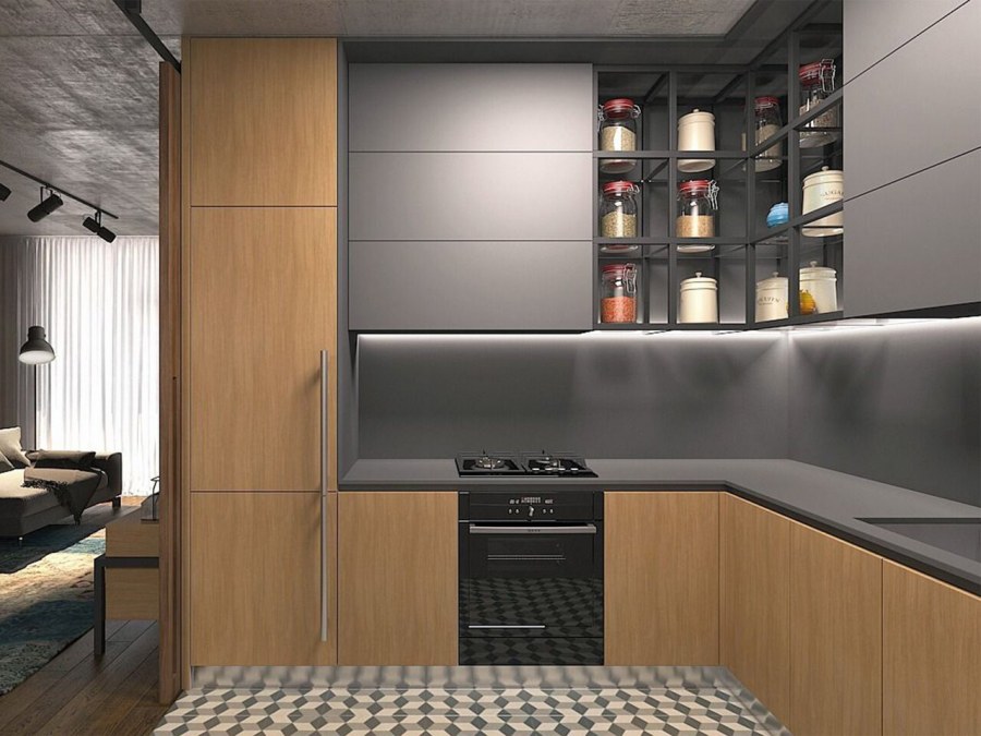 Яркие маленькие кухни