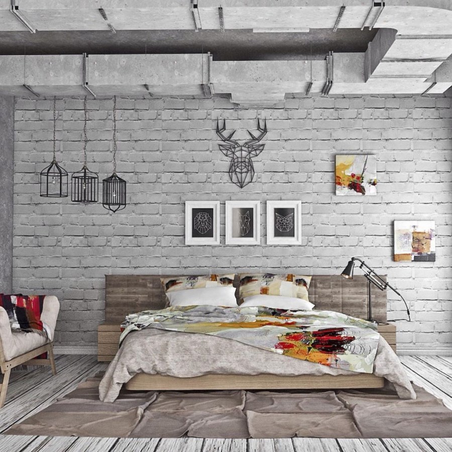 Спальня лофт (Ивару)