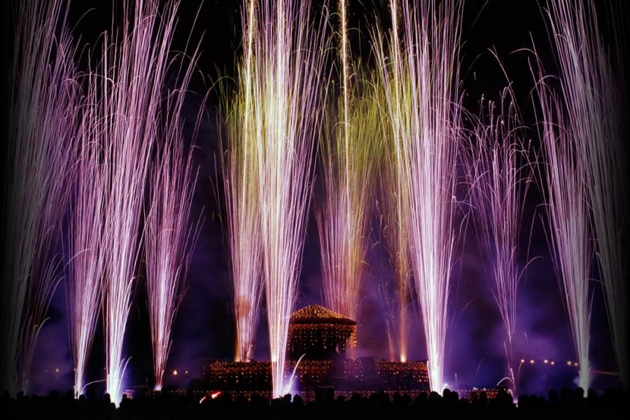 Фейерверк фонтан