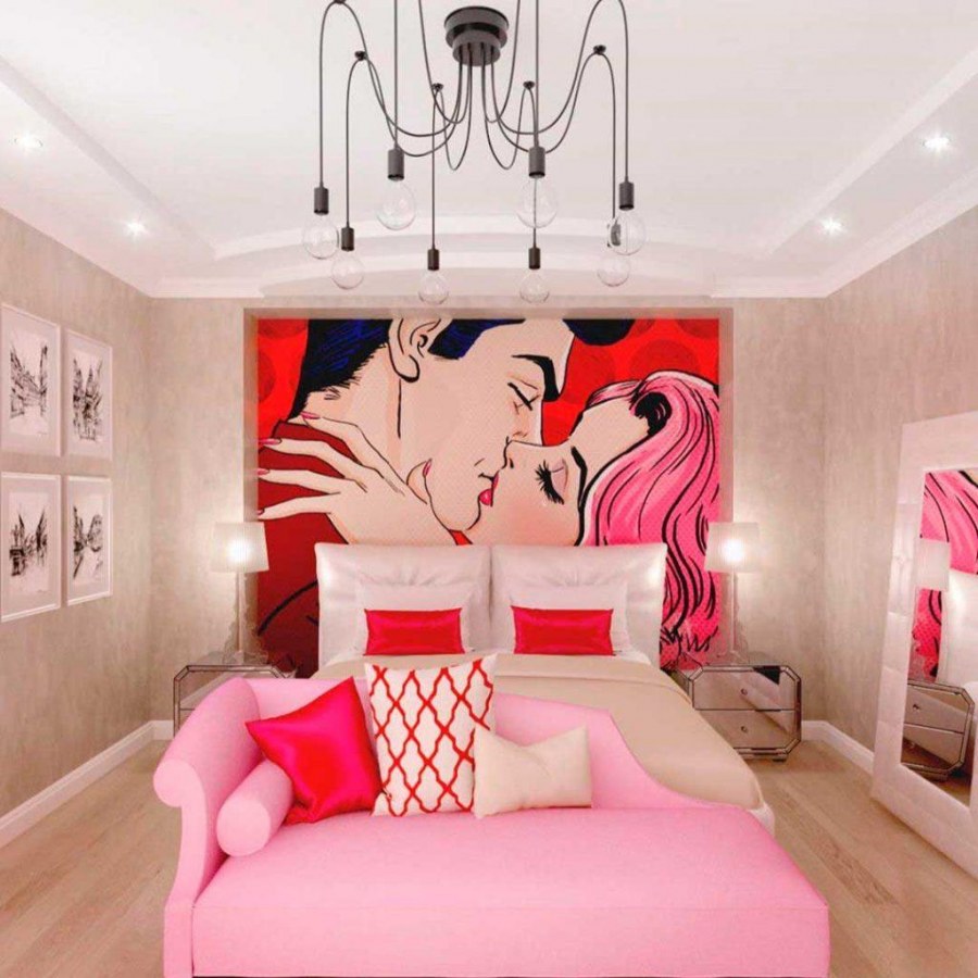 Спальня в стиле поп арт