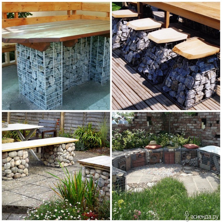 Габионы на дачном участке