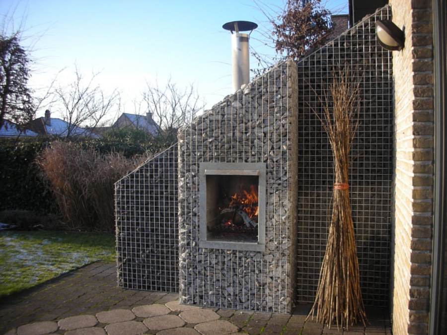 Барбекю из габионов