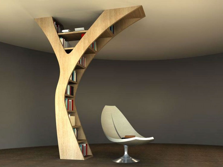 Стеллаж в бионическом стиле