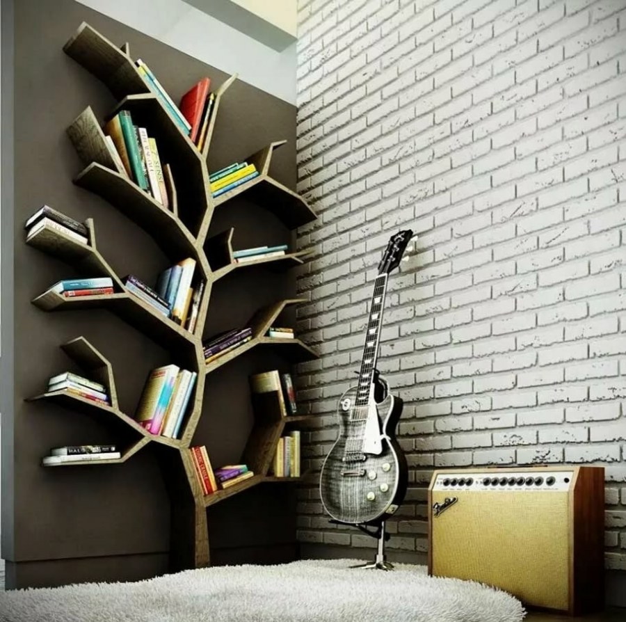 Необычные книжные стеллажи