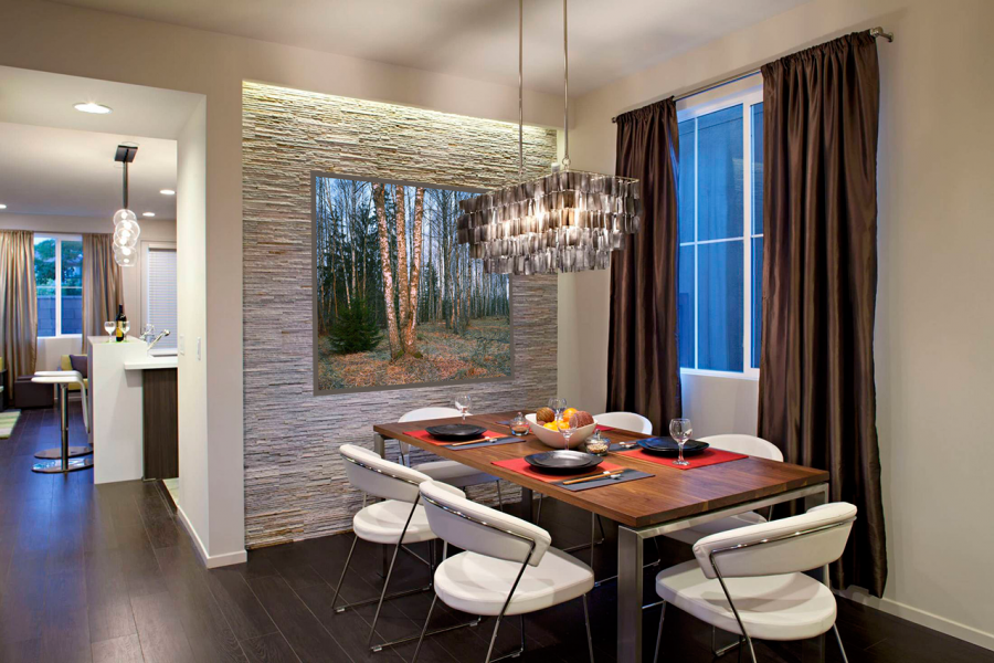 Декоративный камень в интерьере кухни