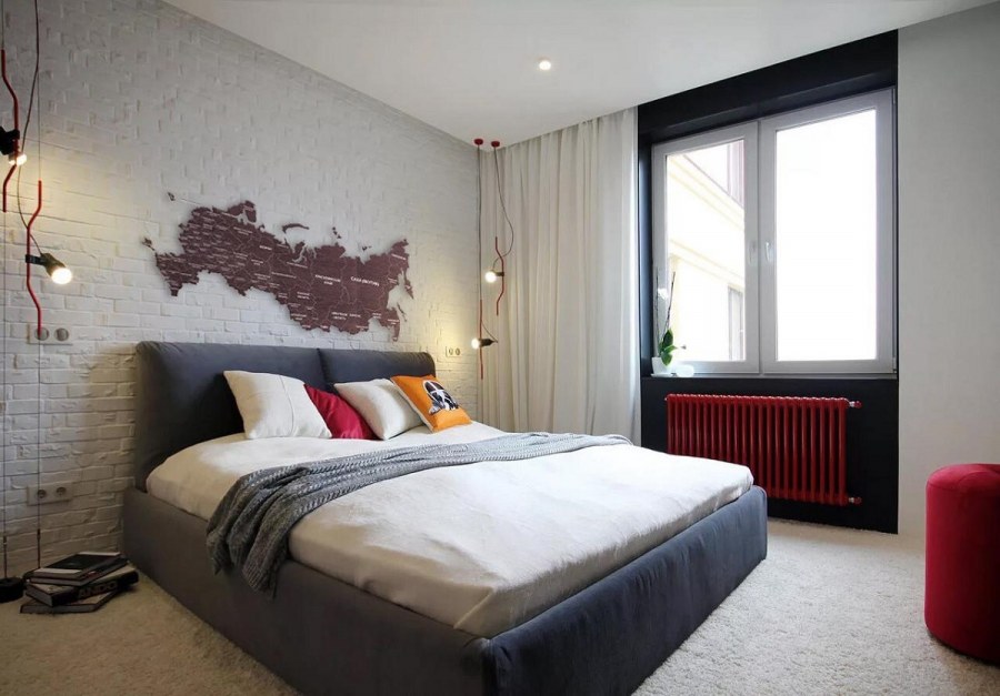 Отделка стен в спальне