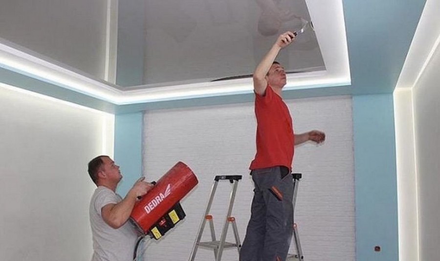 Монтаж натяжного потолка