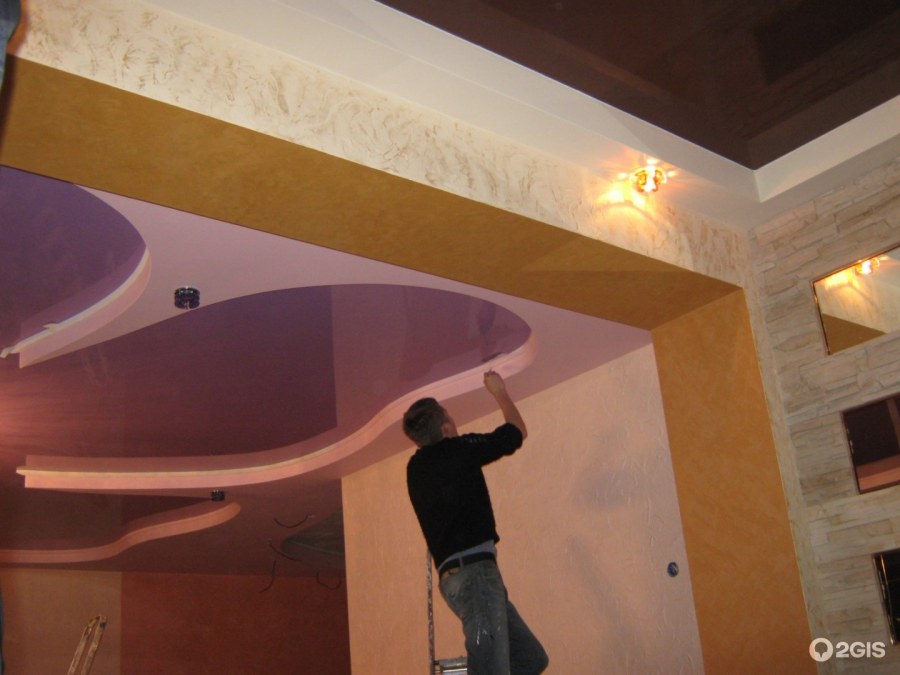 Натяжные потолки коллаж