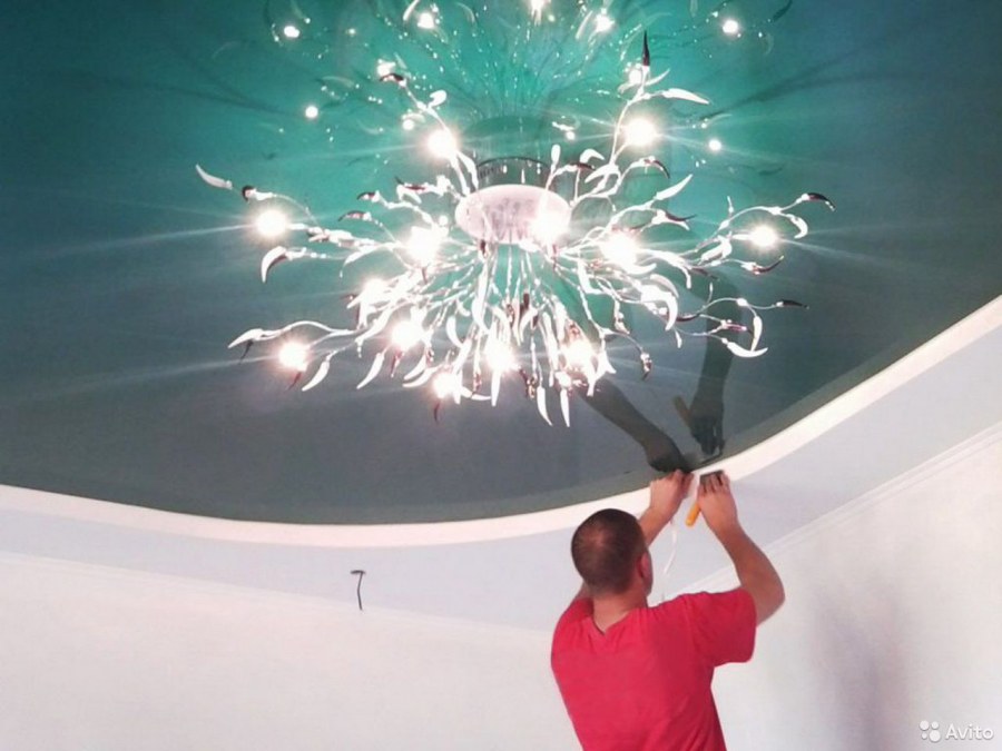 Монтаж натяжного потолка