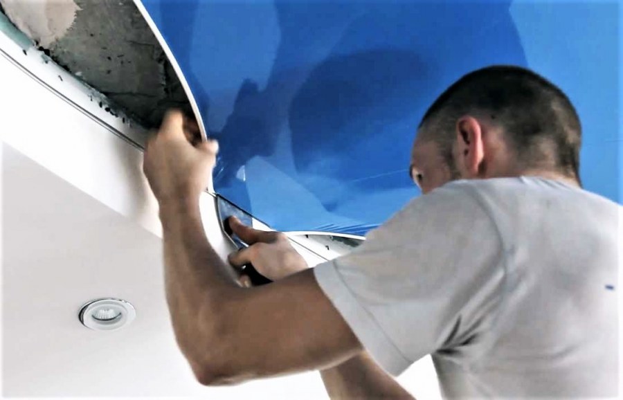 Монтаж натяжного потолка