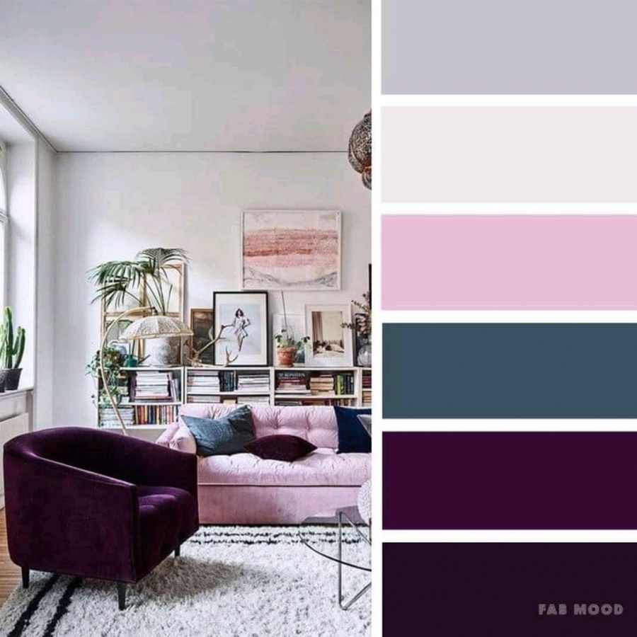 Цветовая палитра для интерьера сиреневый