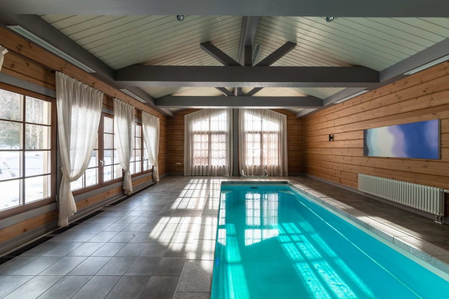 Мезонин в доме из клееного бруса