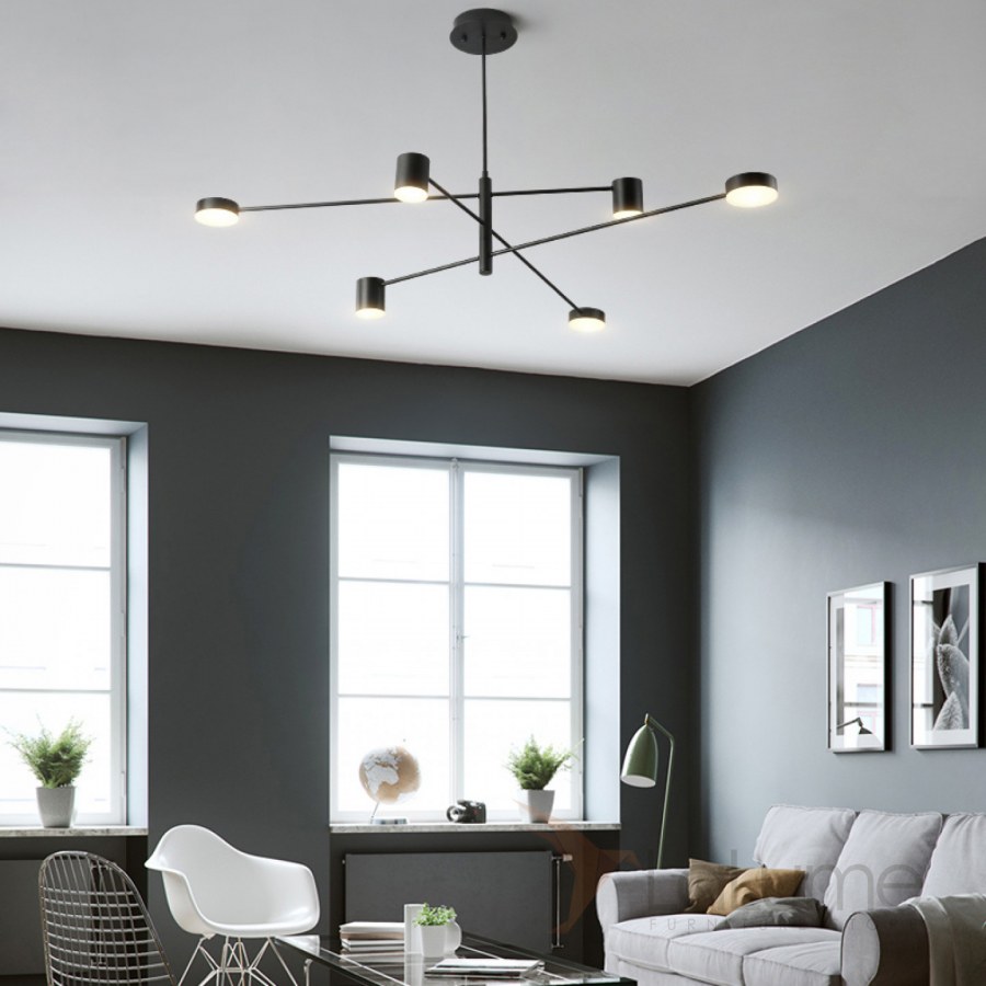 Люстра на штанге inodesign motvikt Black 41.1204