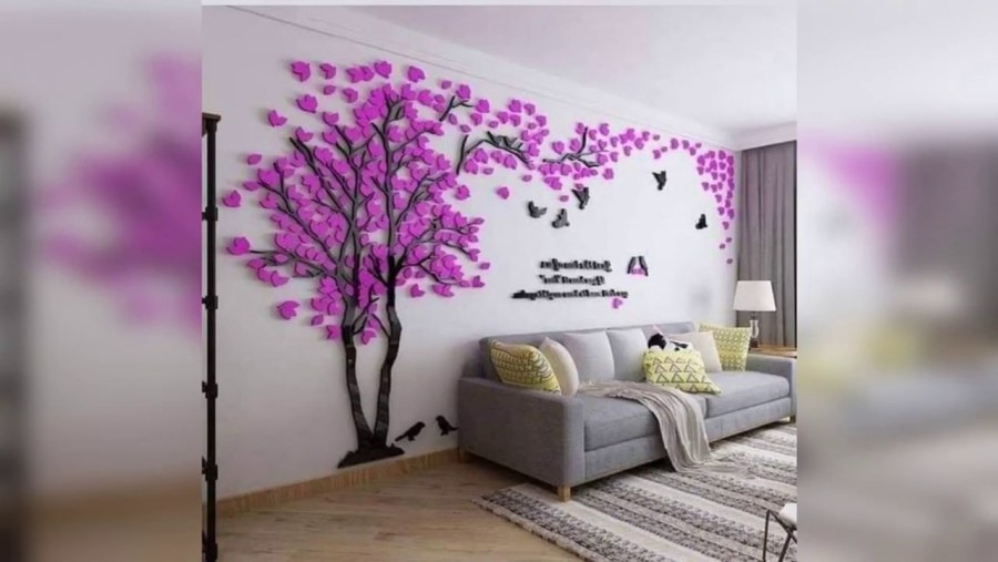 Декоративное дерево на стену
