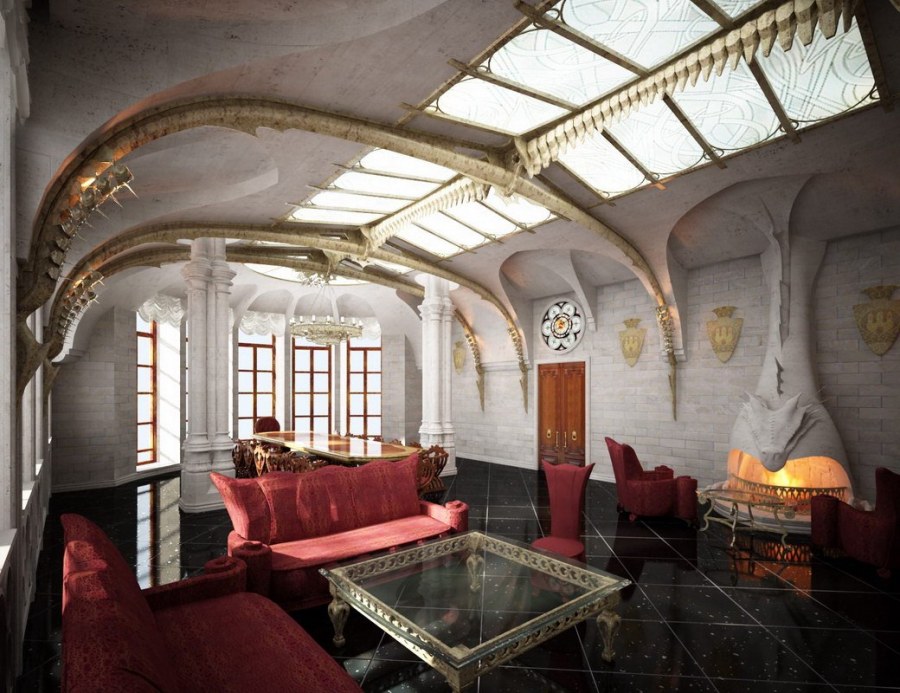 Замок Готичный интерьер