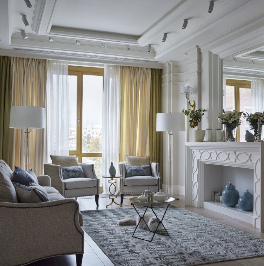 Неоклассика гостиная 2022