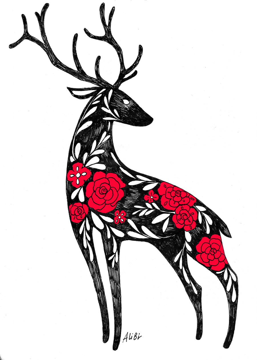 Олень стилизация