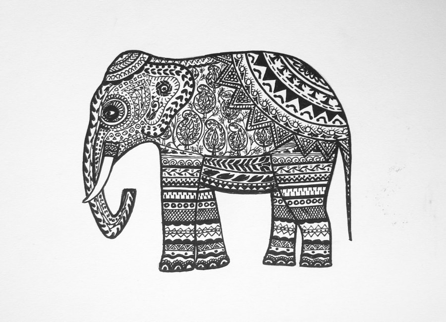 Слон стилизация