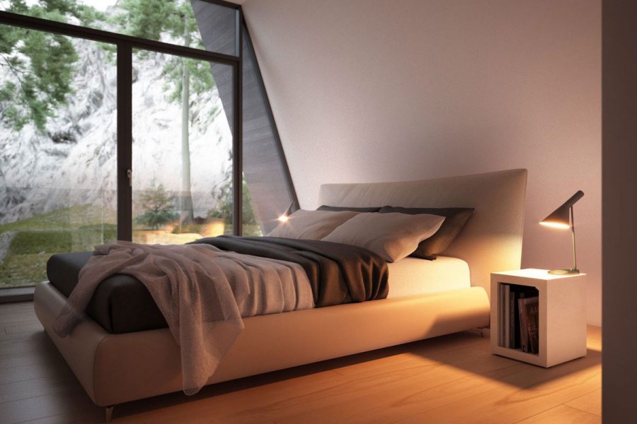 Спальня треугольной формы