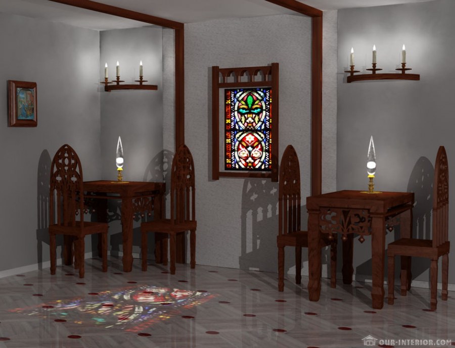 Романская Готика интерьер