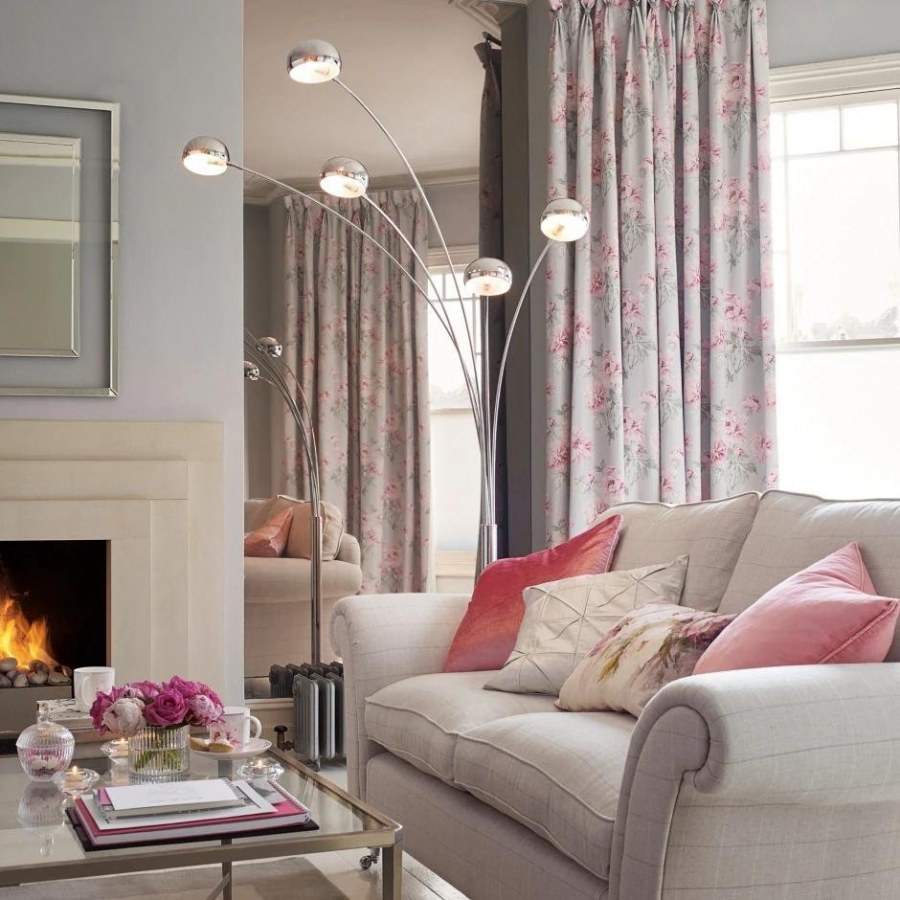 Интерьер в розово серых тонах