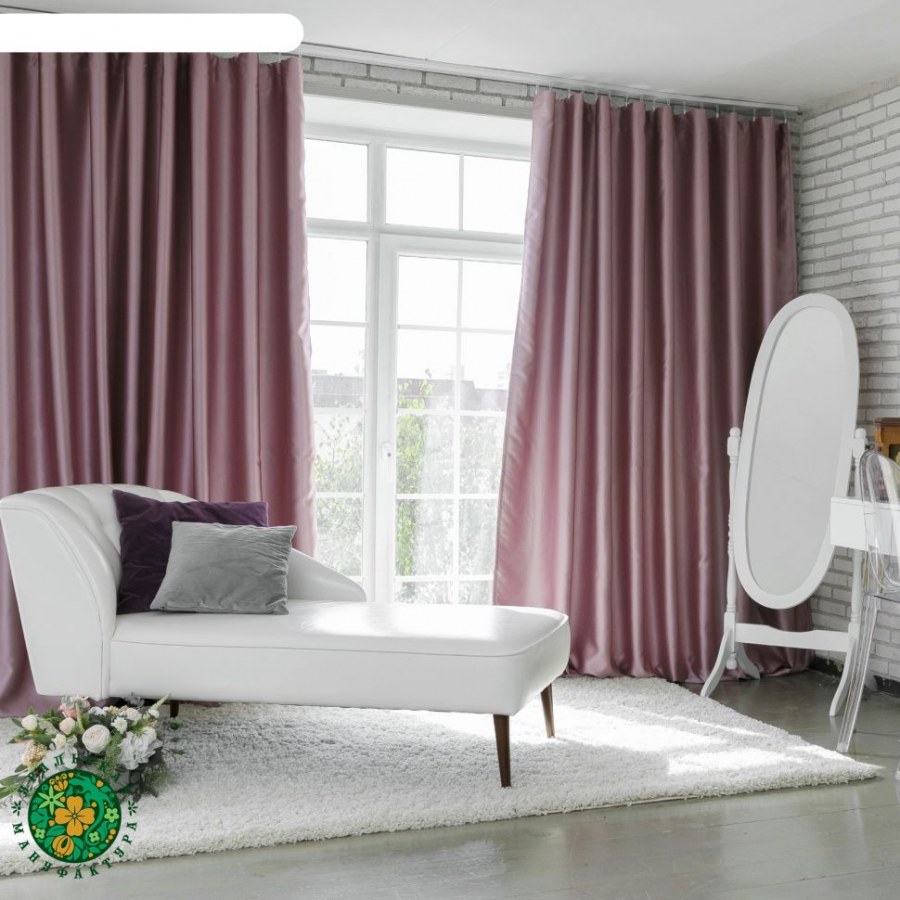 Шторы блэкаут пыльная роза