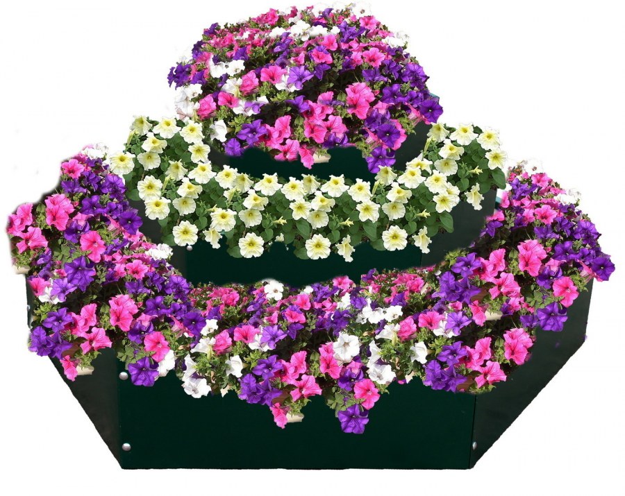 Клумба Каскад шестиугольник