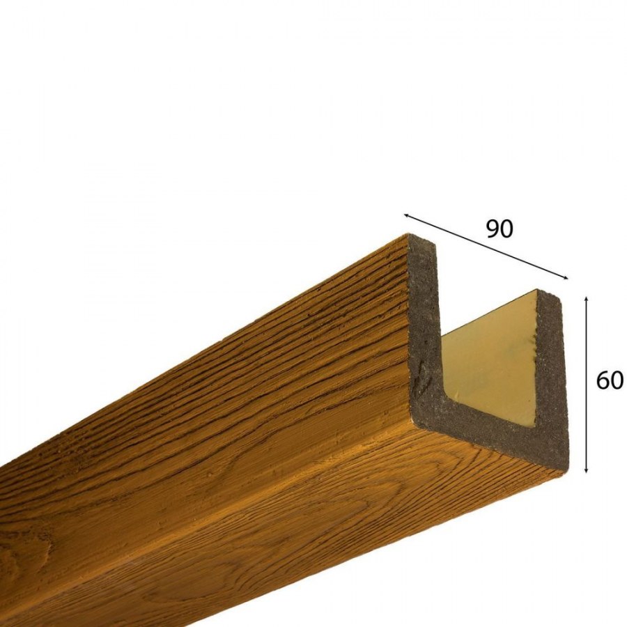 Балка рустик 150х120х2100 мм, цвет дуб тёмный