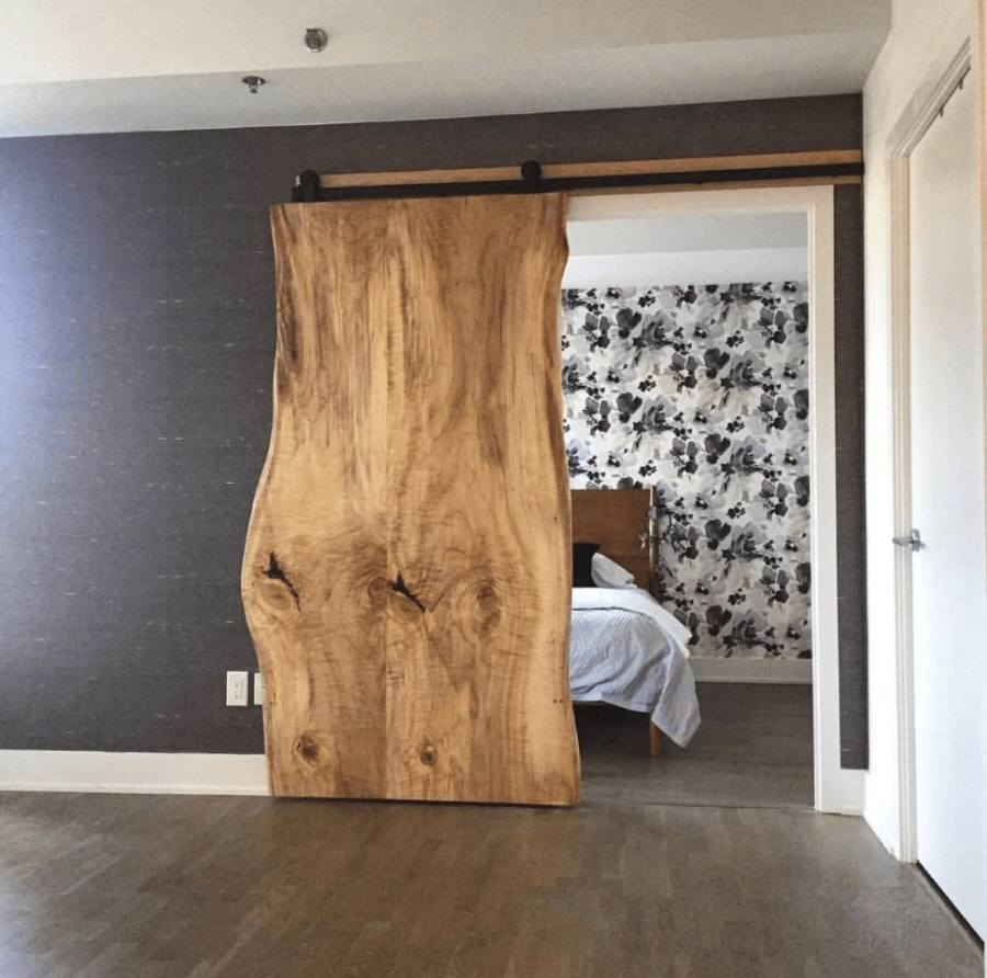 Амбарные двери из слэбов