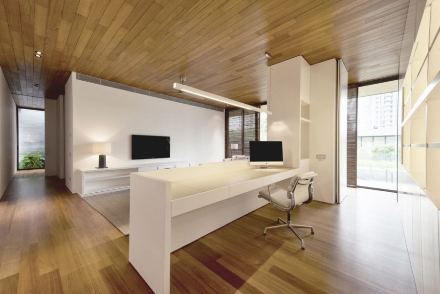 Современная отделка деревом