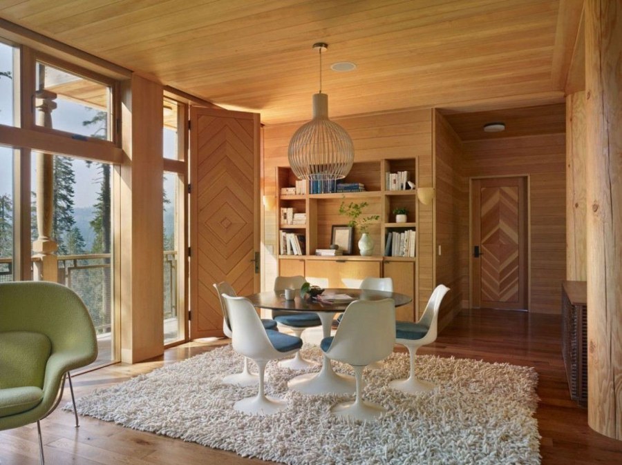 Дизайнерский интерьер из дерева