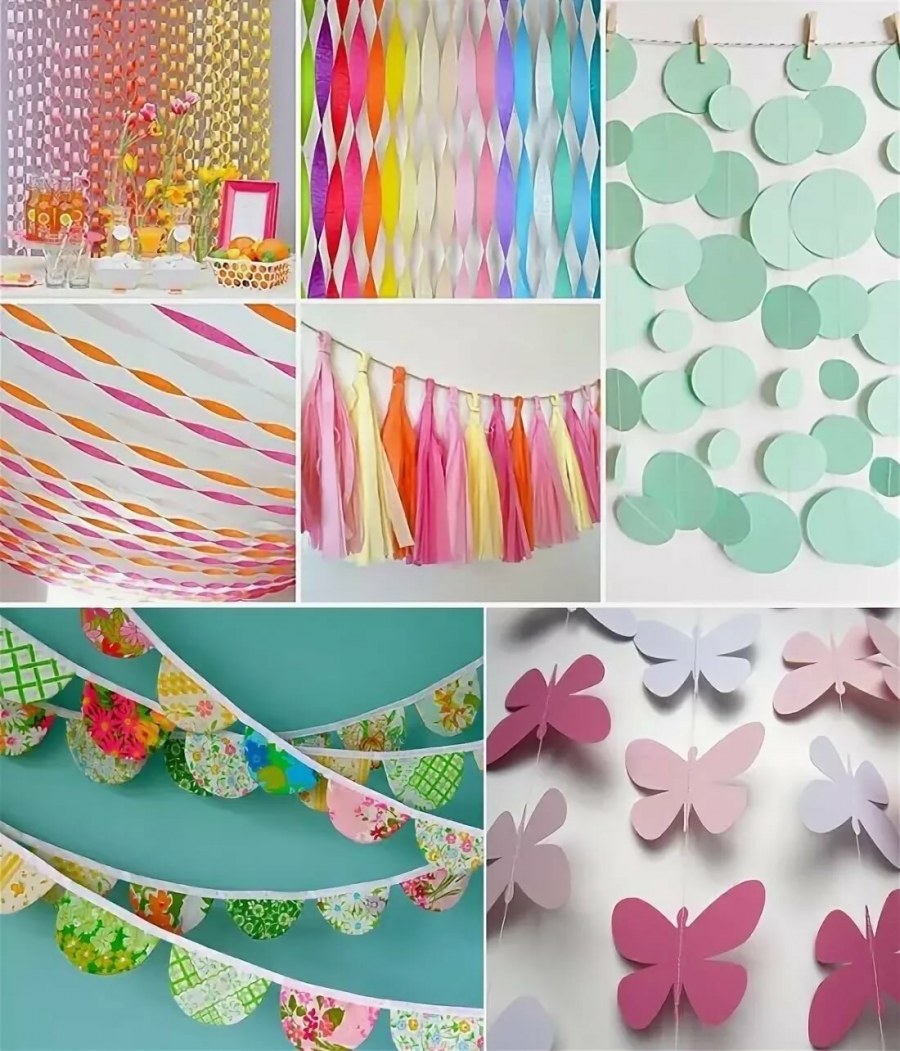 Бумажные цветы для декора