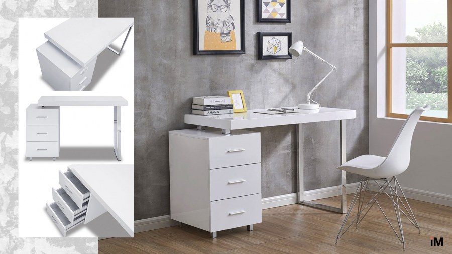 Стол письменный Ashby, белый