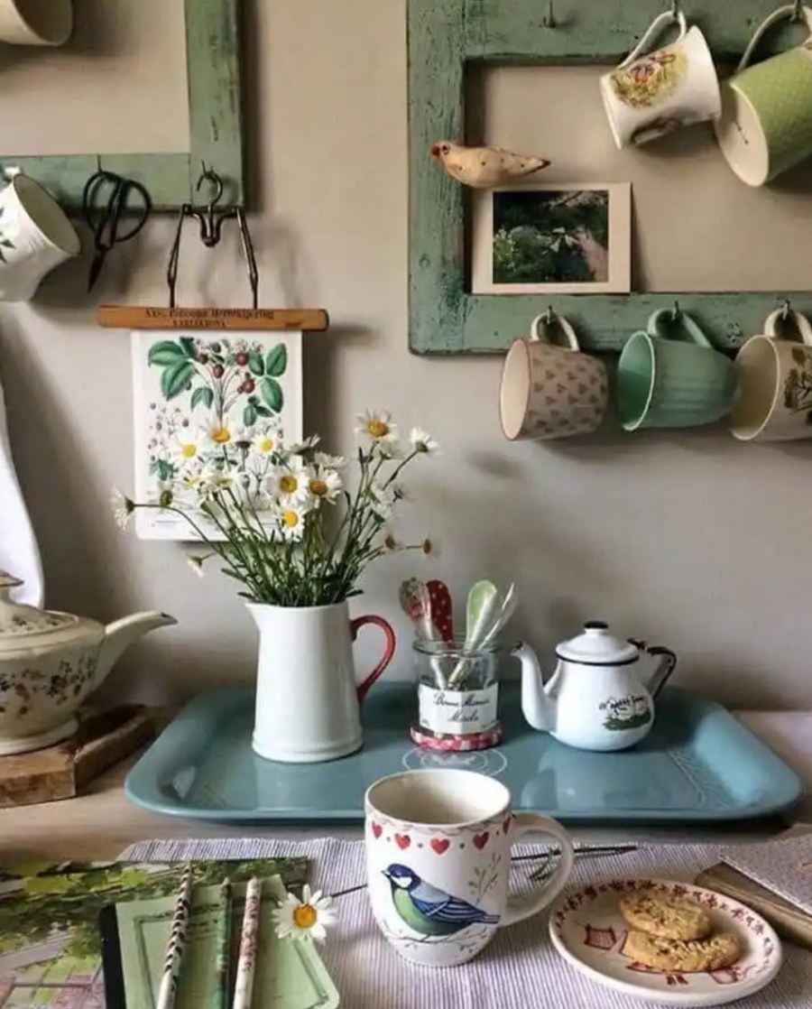 Открытые полки на кухне