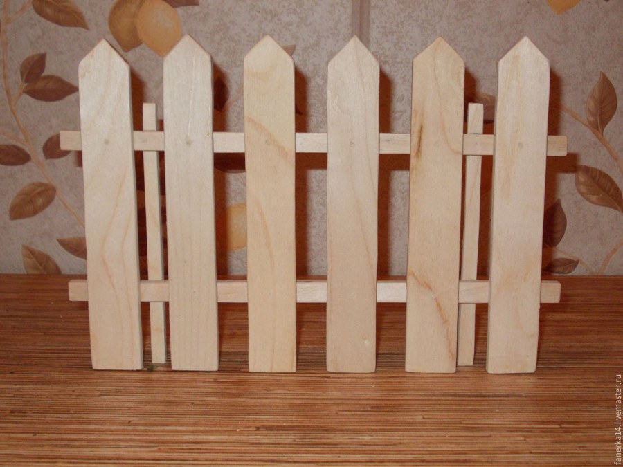 Забор декоративный деревянный