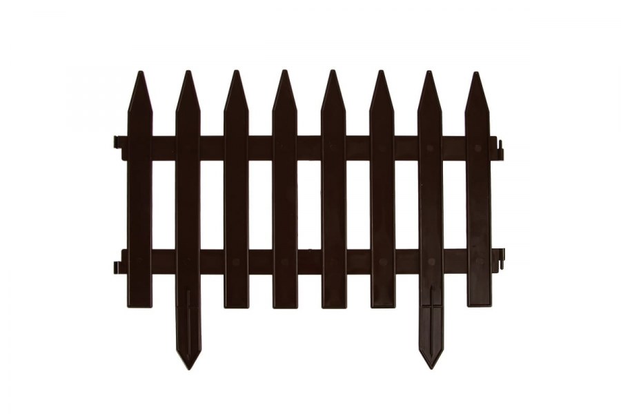 'Забор декоративный Grinda "палисадник", 28x300см, терракот