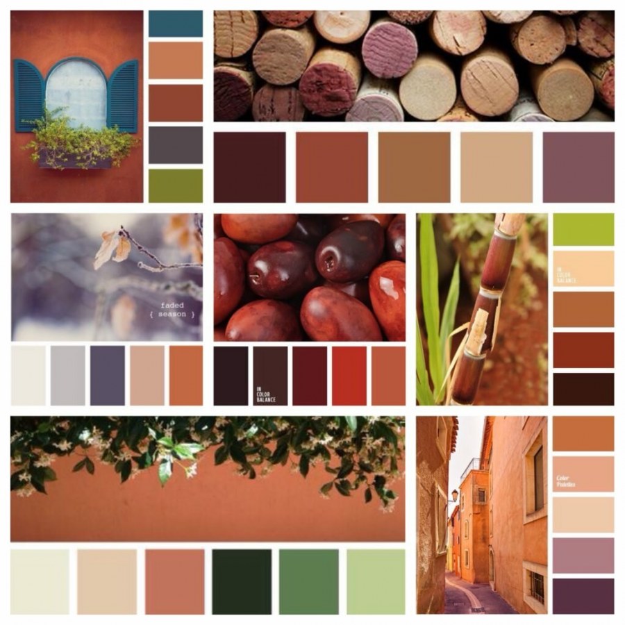 Сочетание цветов терракотовый