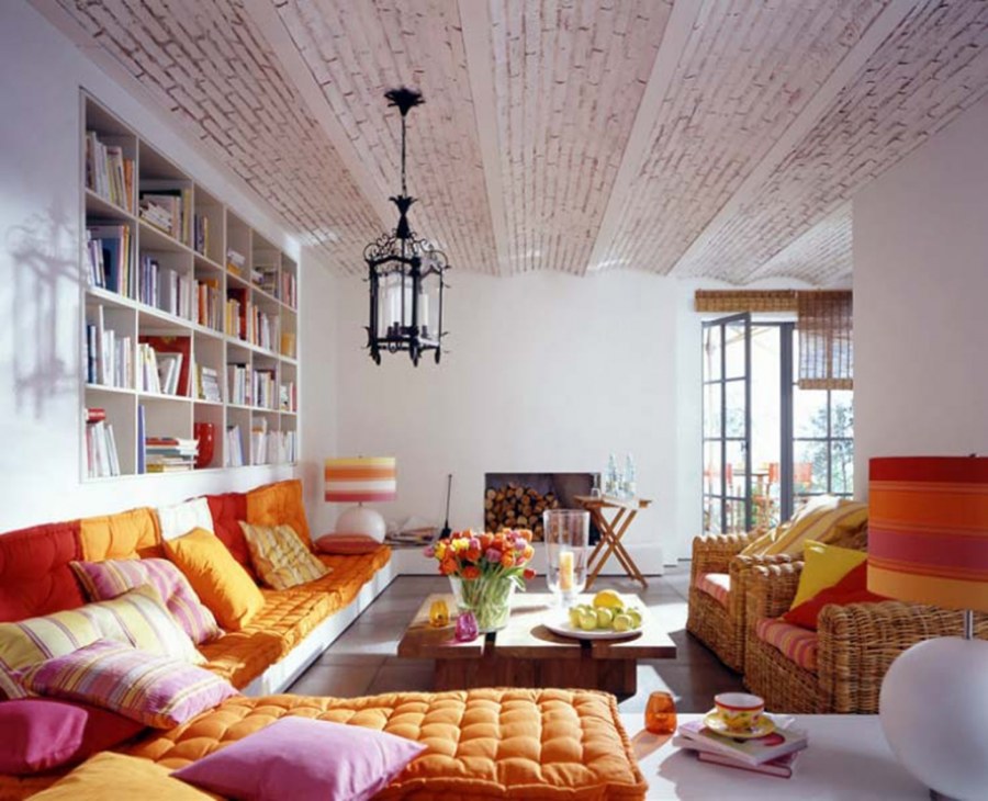 Потолок в стиле бохо