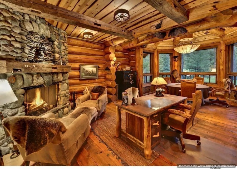 Дом из оцилиндрованного бревна Викинг