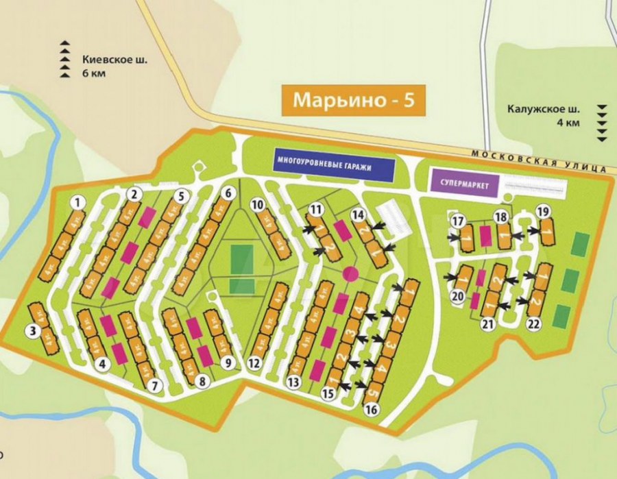 ЖК Марьино град планировка