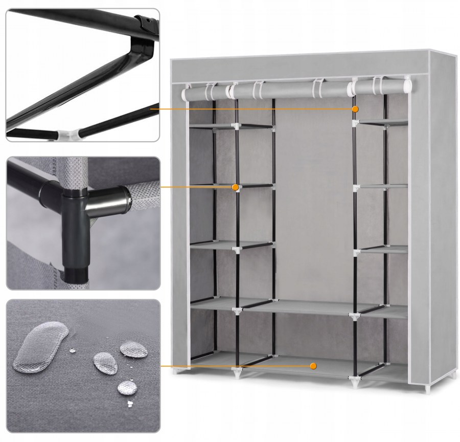 Тканевый шкаф Storage Wardrobe Cyan