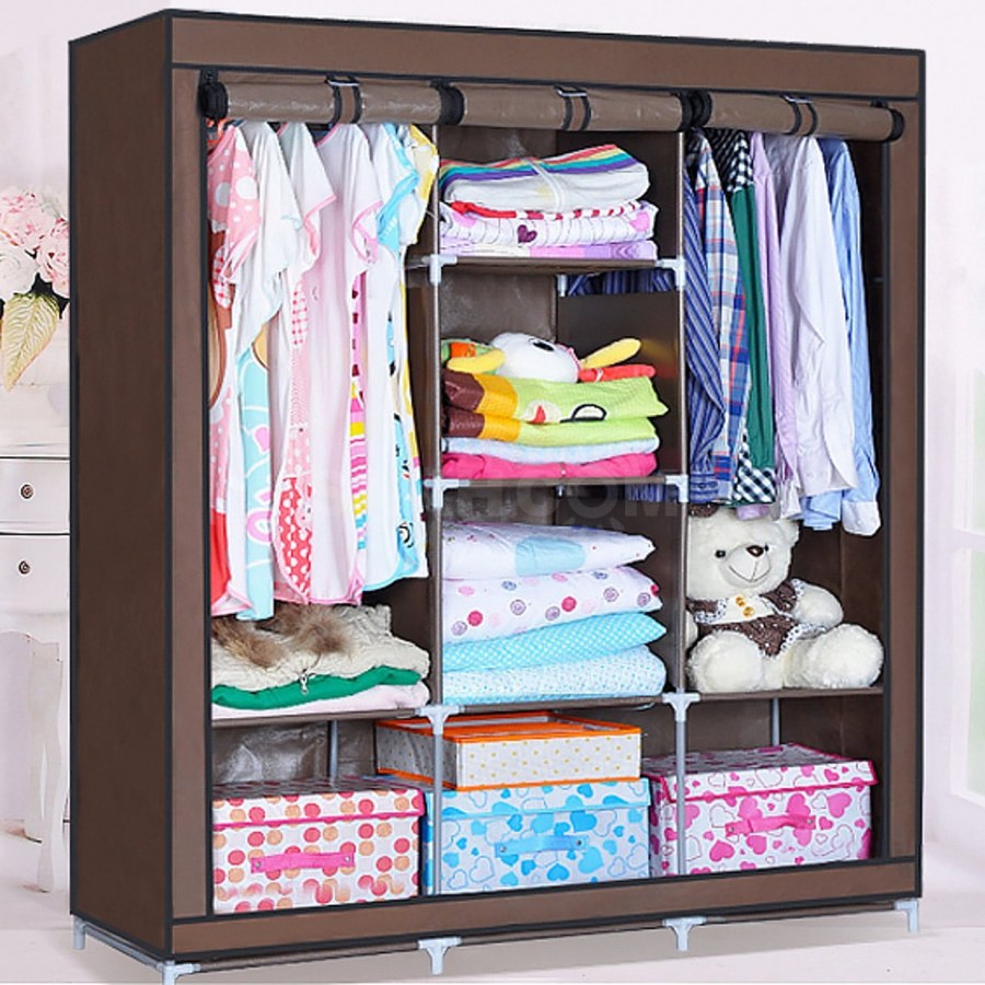 Складной каркасный тканевый шкаф Storage Wardrobe 175 130 45 см