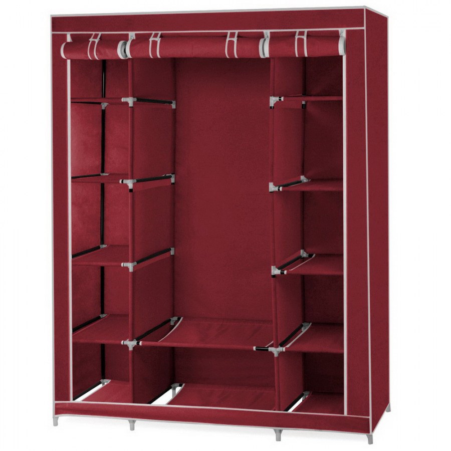 Складной каркасный тканевый шкаф Storage Wardrobe синий
