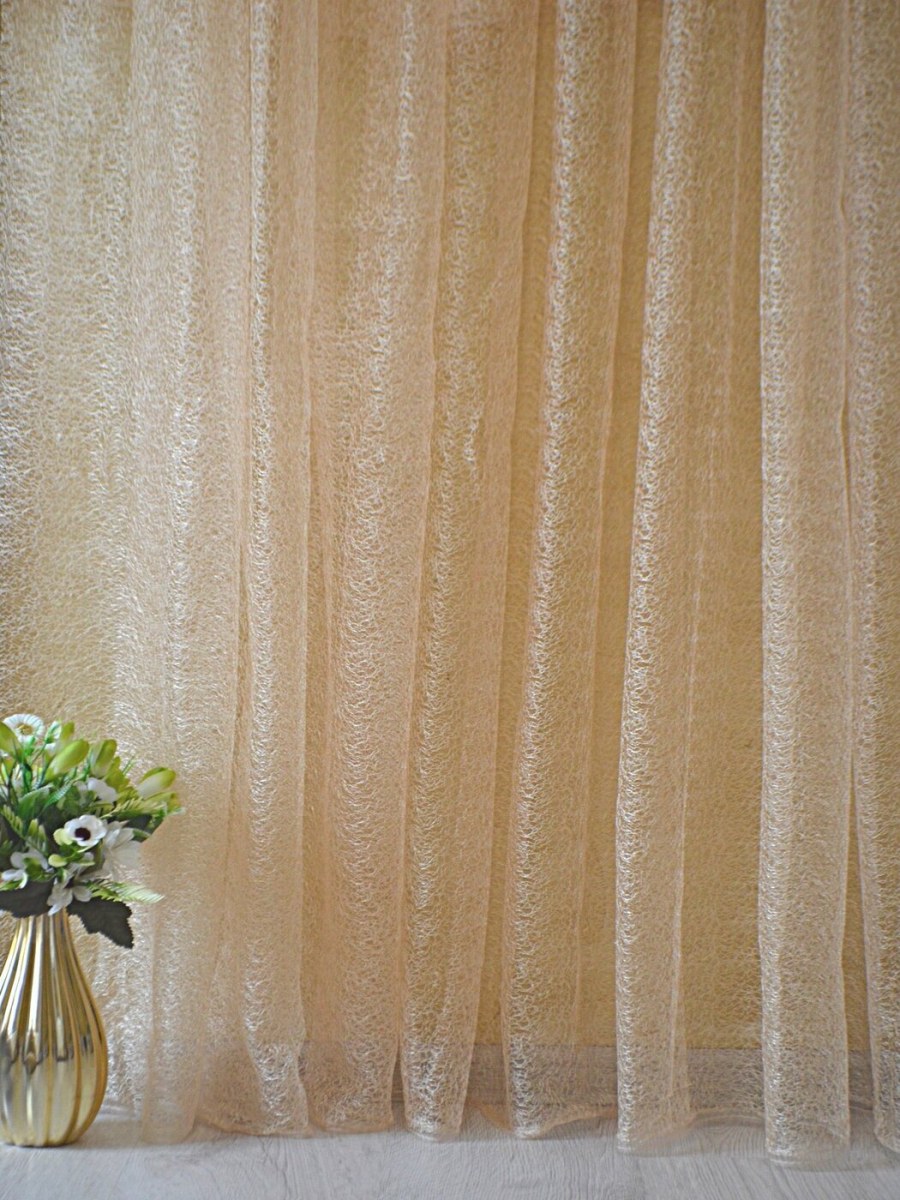 Тюль Золотая паутинка