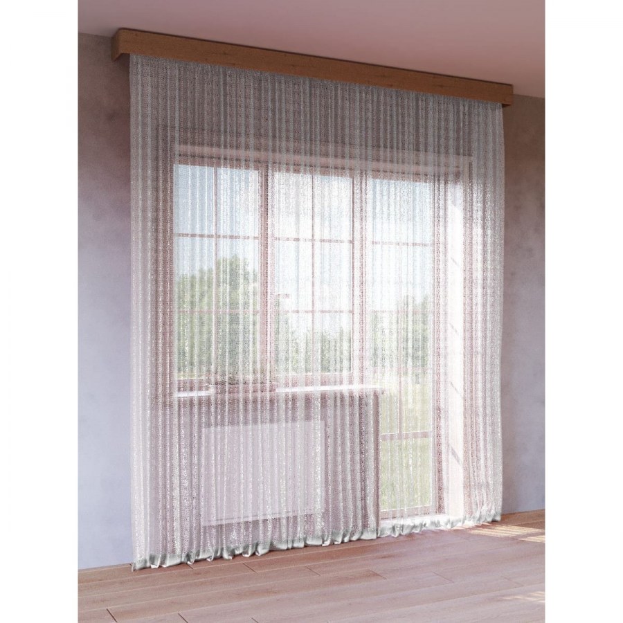 Тюль-сетка с вышивкой k8090