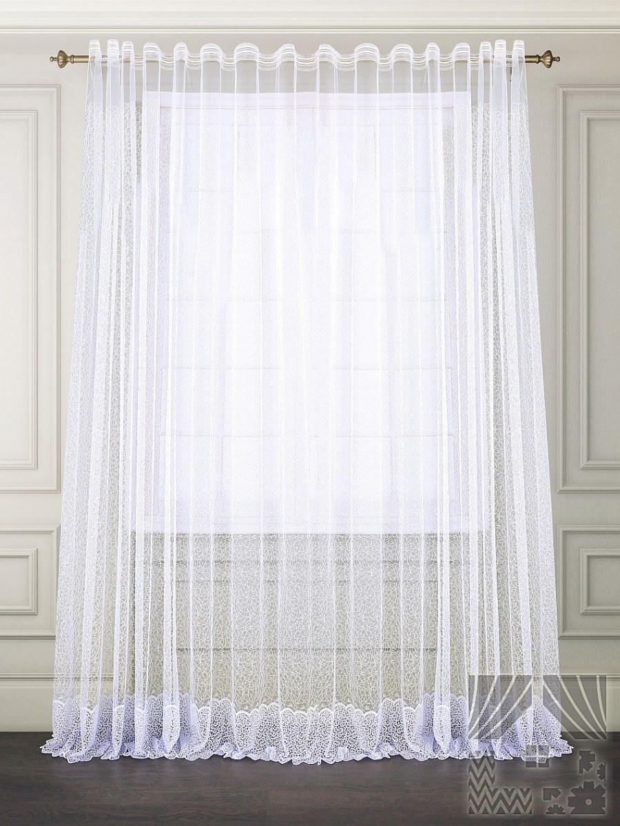 Тюль сетка Невада шампань