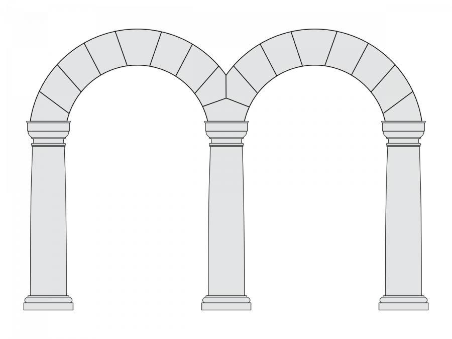 Романский стиль схема собора