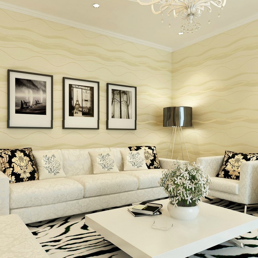 Гостиная в кремовых тонах