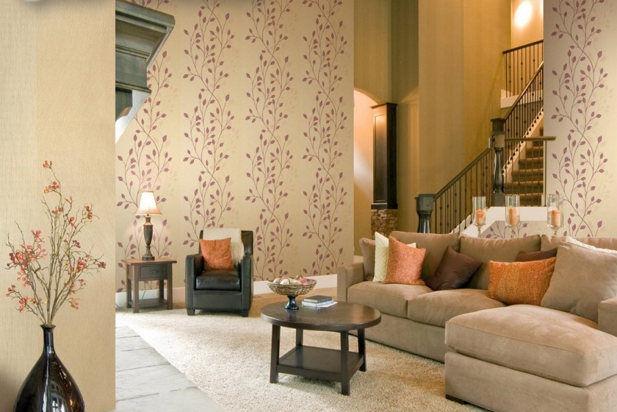 Обои для гостиной