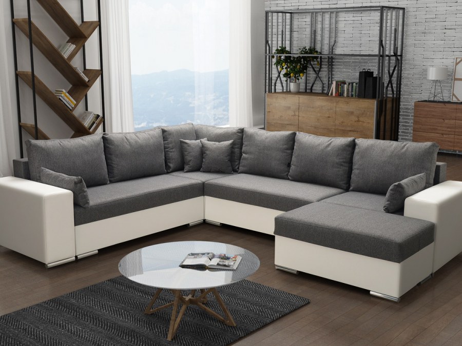 Угловой диван Митчелл серый